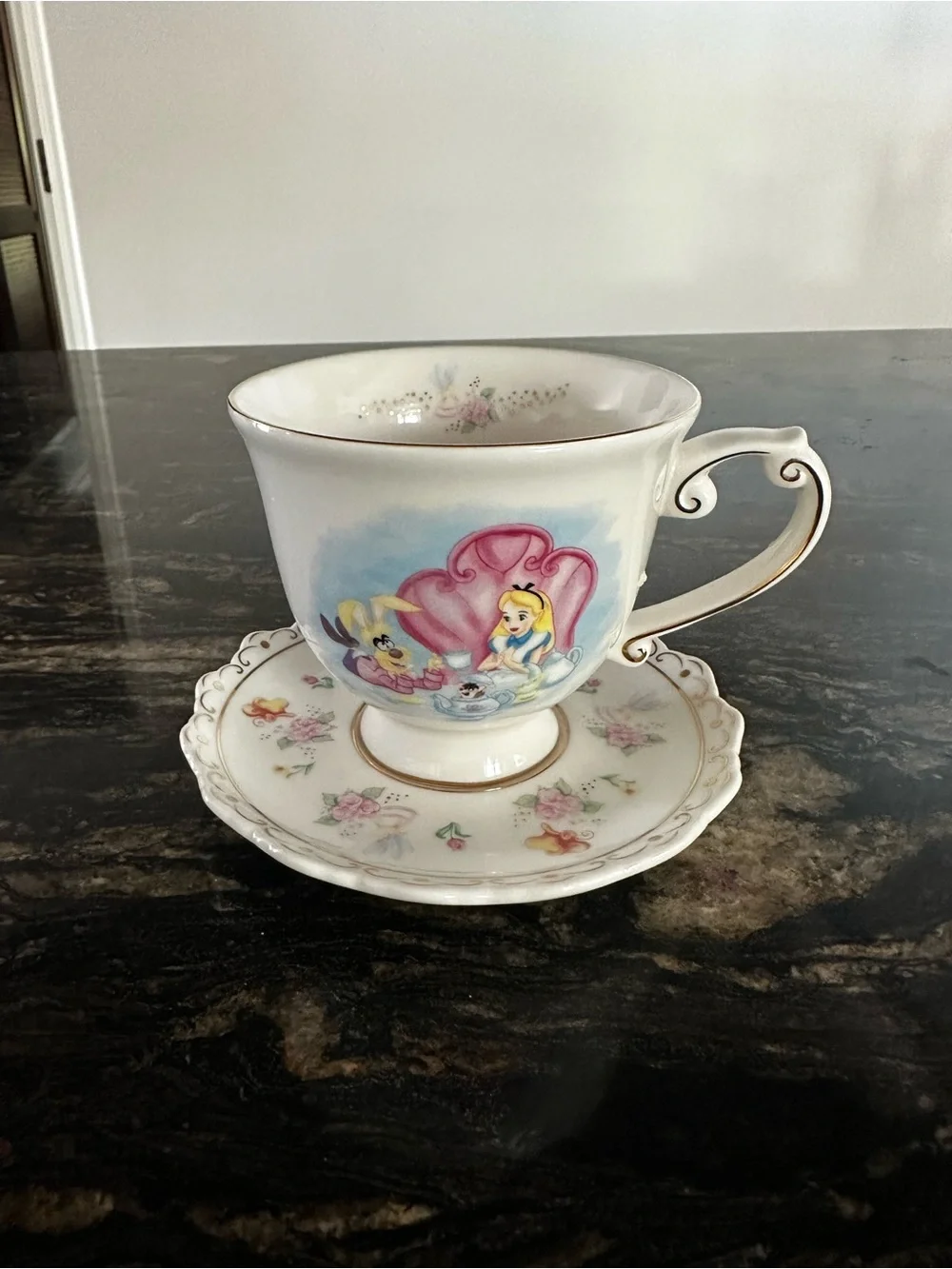 Disney Alice Teacup Collectible Box with Yellow Label